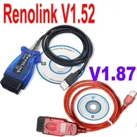 Diagnose Tools V1.52 V1.87 voor Renolink OBD2 ECU-programmeur USB-kabel Renaul ECM / Key Programming Airbag Auto Tool