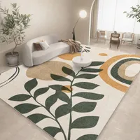 Mattor Nordiskt stilområde matta för vardagsrum söta sovrum mattan kristall sammet soffa soffbord golvmatta badrum icke-halkdörrmattor