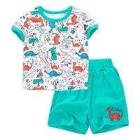 Kläder uppsättningar Bambino År 2022 Sommar T-shirt och kort byxor Set av baby pojke 2-7 år Barn Tees Shorts Kids