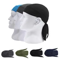 Scarves Outdoor Quick Dry Pure Cycling Cap Head Scarf Headscarf Headband Summer Men Running Riding Bandana Ciclismo Pirate Hat HoodScarves