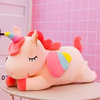 New pink Cotton Rope Unicorn plush toy 40cm stuffed animal Toy Cuddly Plush pillow Doll Baby Kids Cute oversize Toy For Children g2644