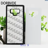2D Sublimation Rubber TPU pc Back cover case for Samsung Note 9 With plates and glue 50pcs268A