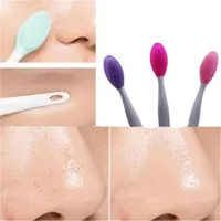 Makeup Brushes High Quality Silicone Facial Brush Cleanser Beauty Exfoliating Blackhead Remover Nose Cleansing Tool 1PCMakeup