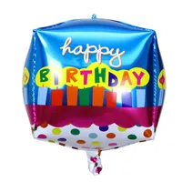 Decorazione a palloncini da 22 pollici decorazioni di buon compleanno film in alluminio palloncini 4d cartoniy decorazioni da festa