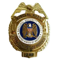 Distintivo de metal dos Estados Unidos, agente especial detetive Coat Lapeel Broche Pin Insignia Officer Emblem Cosplay Collection Film Show253R