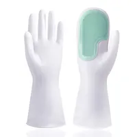 Silikonhandschuhe Küchenreinigung Spülhandschuhe weiche Schrubben Gummi -Tier -Waschwerkzeuge Küche Haushaltsgeräte