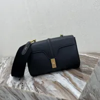 2021 Arc De Triomphe New Fashion Soft16 Com-muter Small Square Wide Shoulder Belt Messenger Leather Women's Bag ''CELIN''s zwJ