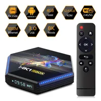 HK1 RBOX R2 2,4G 5G WIFI RK3566 Quad Core Smart Android 11.0 Box TV 4 Go 32 Go 64 Go 1000m 8K 4K Player Media Set Top Box311p