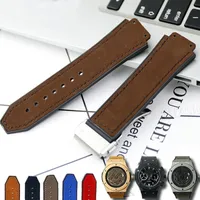 Rose Clasp Band Watch Bracelet For HUBLOT BIG BANG CLASSIC FUSION Matte Leather Deployant Strap Accessories Belt Chain W220419