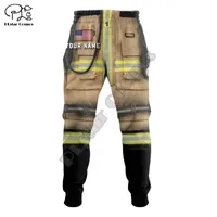 PLSTAR Cosmos Firemen Firefighters Индивидуальное название 3D Print Casual Men Brousers Fashion Streetwear Осень свободные спортивные штаны F29 220707