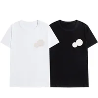 2022 designer broderi t shirt mode personliga män kvinnor t-shirts lyxiga kvinnliga tshirts svart vit hög kvalitet bekväm storlek m-2xl