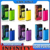 Fumed Infinity Disposable E Cigaretter 1500mAh Batterikapacitet 12 ml med 3500 2500 puffar Extra Ultra Vape Pen 50 mg ånga