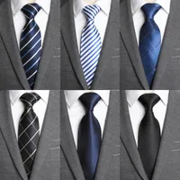 Bow Ties Men Classic Business Dressal Wedding Dress Tie Mens Mens Stripe Grid Shirt Accessories 8cm NecktieBow