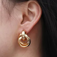 Dangle & Chandelier Bohe Vintage Metal Gold Silver Earrings For Women Retro Hipster Punk Statement Drop Wholesale JewelryDangle