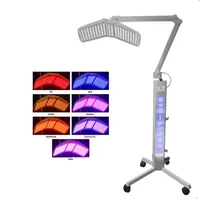 7 färger skönhetssalong Använd Stand PDT Machine LED för hudvård Föryngring Vitning Face Mask Bio Lätt terapi Foton Hudbehandling Professionell utrustning