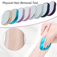 2022 إزالة الشعر الفيزيائي الجديد غير المؤلم Epilators محو الشعر البلوري آمن سهولة التنظيف أداة لإعادة الاستخدام جمال الجسم