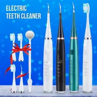 Electric Teeth Cleaner Dental Calculus Teeth Whitening Plaque Coffee Stain Tartar Removal High Frequency Sonic Toothbrush 220518