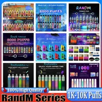 100% Original RandM Tornado Squid Box Dazzle Switch Pro Ghost Electronic Cigarettes Disposable Vape king 1000 2000 3200 5200 6000 7000 8000 10000 Puffs Authentic