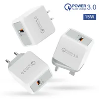 QC3. 0 fast charging charger 5v3a British mobile phone charging head 15W high-power Travel Adapter