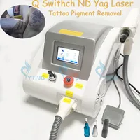 Touch screen 2000mj 1000W ND YAG Laser Machine Q Spegnimento del tatuaggio Sputazione del pigmento Lascio di rimozione del pigmento 1320nm 1064nm 532nm