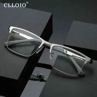 Clloio New Progrsive Multifocus Reading Men Busins ​​anti Blue Light Prbyopic Spring Diopters diopters eyewear