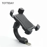 Motorcycle Phone Holder Stand Motorbike rearview mirror Mount Bracket With Edge Protector for samsung huawei xiaomi LG235P