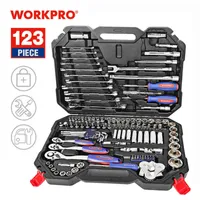 WORKPRO Tool Set Hand Tools for Car Repair Ratchet Spanner Wrench Socket Set Professional Bicycle Car Repair Tool Kits H220510