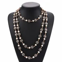 Collar de diseñador Fashion Joyería de lujo Full Diamond Exagerated Floral Collar Accesorios de ropa 072103