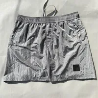 Shorts tingidos de nylon de metal ao ar livre, traje casual calça calças shorts de natação de praia preto tamanho cinza m-xxl