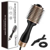 Electric Hair Brushes One Step Dryer And Volumizer Salon Multi-function Volumizing Styler Comb Air Paddle Styling Brush257P