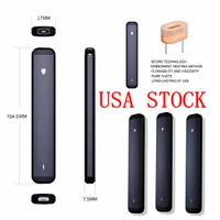 USA Stock 1.0ml Vape Pods Disposable E cigarettes Empty Starter Kit 280mAh Rechargeable Battery Custom Packaging Box Vapes Pens Local 2-5 Days Delivery