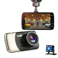 Car Dvr 4 Inch Auto Camera Dual Lens FHD 1080P Dash Cam Video Recorder With Rear View Camera Registrator Night Vision DVRs3038