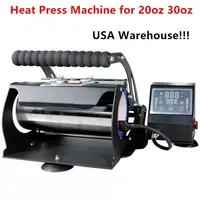 USA Warehouse Sublimation Machine Press Press pour 20 oz / 30 oz Sketny Tobe Skinny Printing Coupe de cuisson num￩rique en vrac en gros Z11