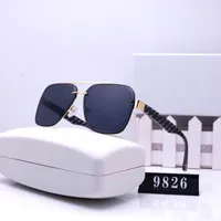 33 heren designer zonnebril dames luxe zonnebrillen vergulde vierkante frame merk retro gepolariseerde modebraring met doos met doos