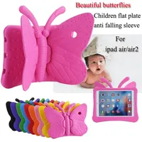 3D Butterfly Kids EVA Case Kickstand Shockproof Cover for iPad Pro 9 7 Air 2 Air298q