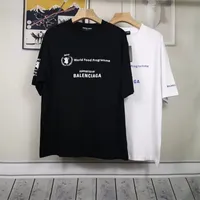 Diseñador Balenciga Camisas para hombres PARIS ORIGINALES WFP2022 WFP BARIENCIA Camiseta de manga corta Versáxis Versáx