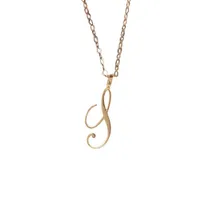 Ketten Halskette Schlüsselbein Anhänger Damen Englische Kette Initialen Buchstabe 26 Klassische Goldkristalle Schmuck für Frauen trendige Kernscheiben