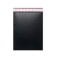 100pcs 거품 봉투 셀프 씰 블랙 포일 가방 선물 포장 용 폴리 웨딩 가방 메일 링 봉투를위한 버블 메일러