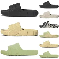Adilette 22 Sliders slippers slijbanen Designer Sandalen Heren Dames Zwart grijze Desert Sand Magic Lime Luxe schoenen Pantoufle Flip Flops Platform Scuffs Sandales