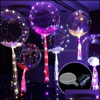 Party Decoration Event Supplies Festive Home Garden Bobo Balloon Led Line String Stick Wave Ball Light Up For Christmas Halloween Wedding