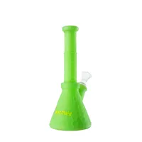 Waxmaid 8.7 inches Hookahs Hobee Silicone Beaker Water Pipe smoking bong six mixed colors with a glass bowl 50pcs/carton stock in US