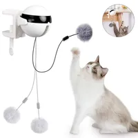 猫のおもちゃスマートのおもちゃの電気自動持ち上がるモーションのペットぬいぐるみボールの猫のインタラクティブなパズルの圧延ジャンプ