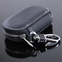 Key Wallets Leather Car Men Holder Housekeeper Keys Organizer Women Keychain Covers Zipper Case Bag Unisex Pouch PurseKey