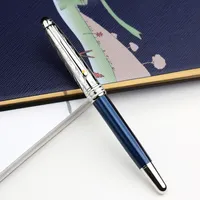Promosyon Petit Prens Mavi ve Gümüş Beyaz Kalem / Roller Top Pens Zarif Ofis Kırtasiyesi 0.7mm Mürekkep Kalemleri Doğum Günü Hediyesi Yok Kutu