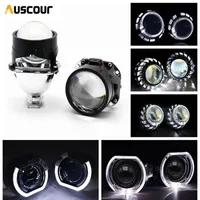 Other Lighting System 2.5inch H1Bi-Xenon Projector Lenses With Shrouds Fit For H1 H4 H7 Xenon Headlight Headlamp Car Motorcycle Assembly Kit
