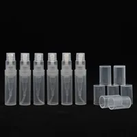 Profumo di plastica Spray Bottiglia di conservazione vuota 2 ml 2g Contenitore estetico a campione ricaricabile Atomizzatore rotondo piccolo per la pelle più morbida 863 E3