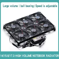 Laptop Cooling Pads Adjustable Speed Super Air Volume 14 15.6 17.3in Game Book Notebook Base Fan Radiator Bracket 6 Turbo Heat Dis226H