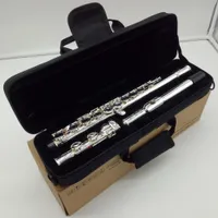 2022 Flöte 211 Silber plattiert professionelles Flöteninstrument Intermediate Student Flöten C -Bein 16 Löcher geschlossen e Schlüssel geschlossen