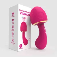 Diseñador de exportación en línea de fábrica NUEVA Marca Sex Toys Vibrator para mujeres Lindo estimulador de champiñones Estimulador Spot Fuerte Vibración impermeable para adultos 18 Y Herramientas