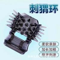 Massager Sexy Toys Yunman Men&#039;s Seminal Lock Ring Penis Cover with Thorn Crystal Wolf Tooth Foreskin Anti Compound Corrector Fun Sheep Eye Socket